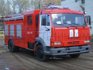Автоцистерна пожарная АЦ-3-40 (4308) сдвоенная кабина